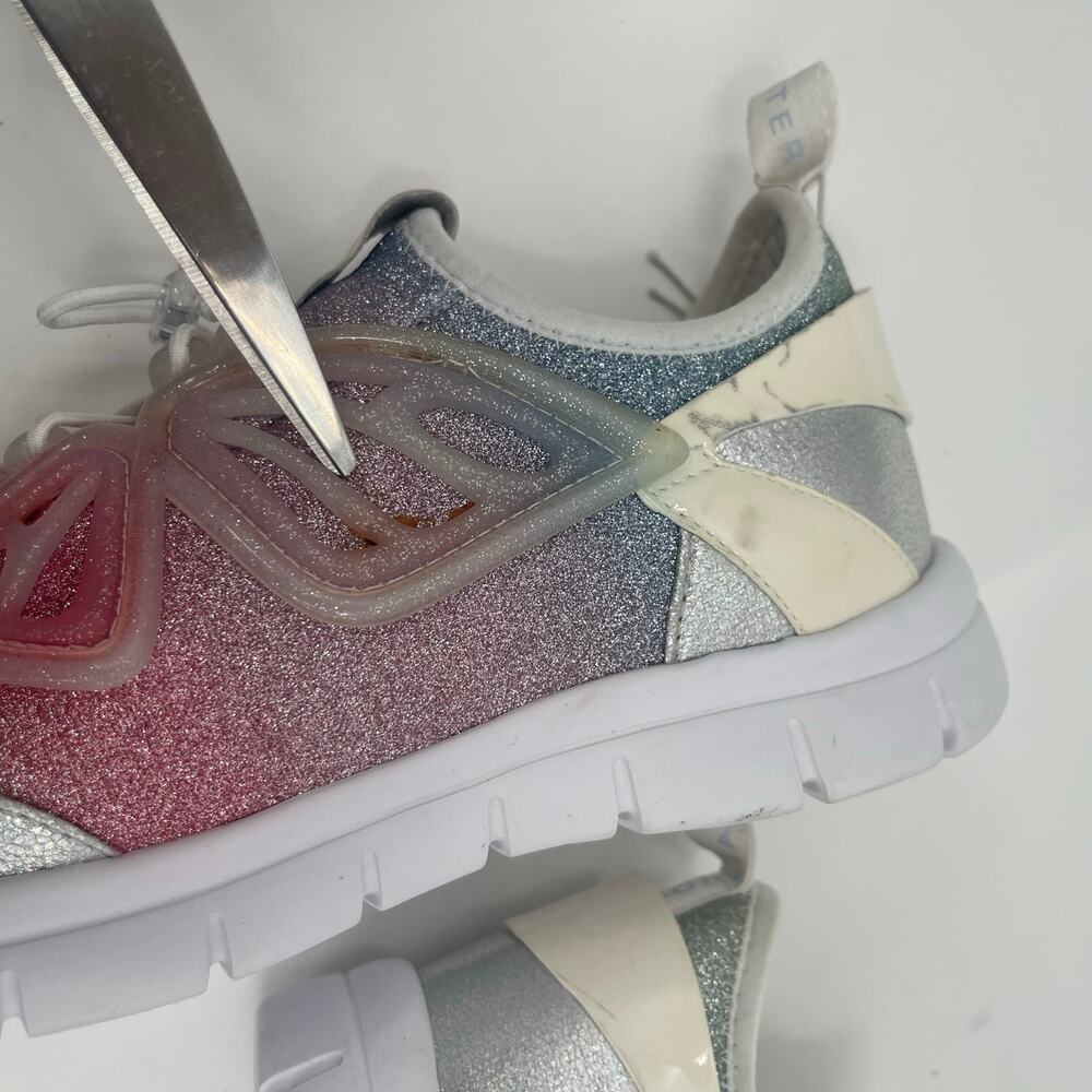 SOPHIA WEBSTER Mini Shoes Girls Size 34 (US 2) Sneakers Butterfly Ombre Rainbow - Picture 4 of 16